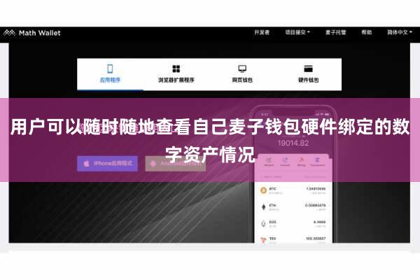 用户可以随时随地查看自己麦子钱包硬件绑定的数字资产情况