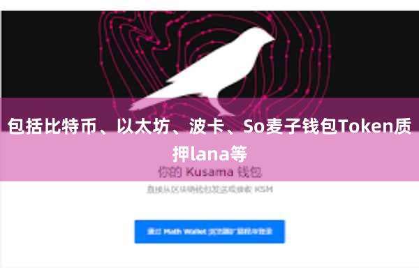 包括比特币、以太坊、波卡、So麦子钱包Token质押lana等